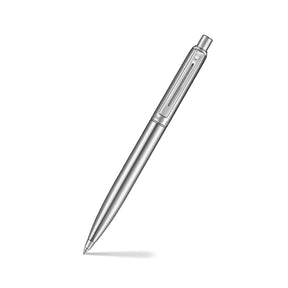 Sheaffer Sentinel Metal 330 Brushed Chrome Ballpoint Pen with Chrome Trims