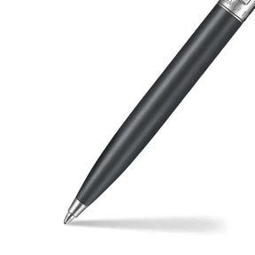 Sheaffer Sentinel Metal 331 Matte Black Barrel and Brished Chrome Cap Ballpoint Pen with Chrome Trims