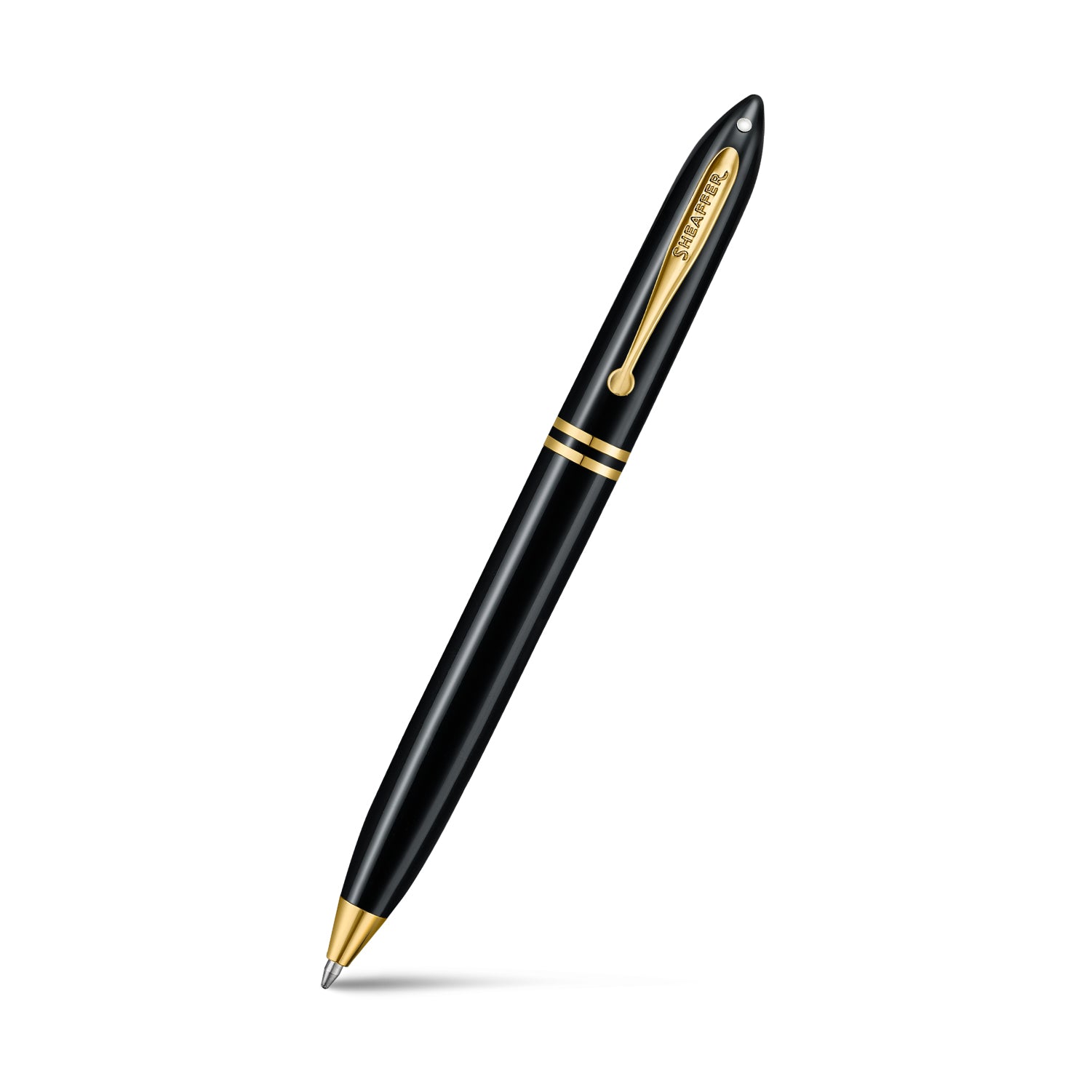 Sheaffer Balance III E893 Glossy Black and Gold Trims Ballpoint