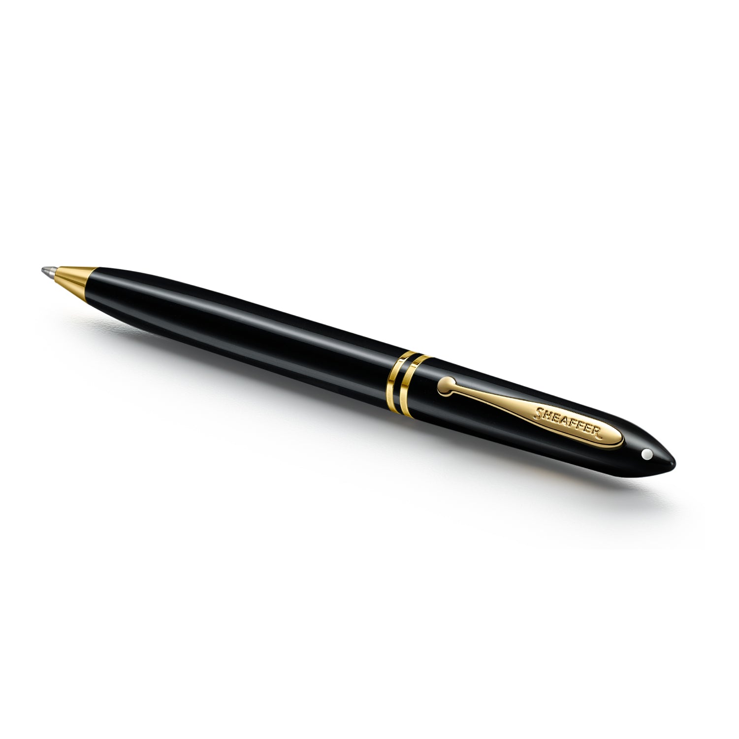 Sheaffer Balance III E893 Glossy Black and Gold Trims Ballpoint