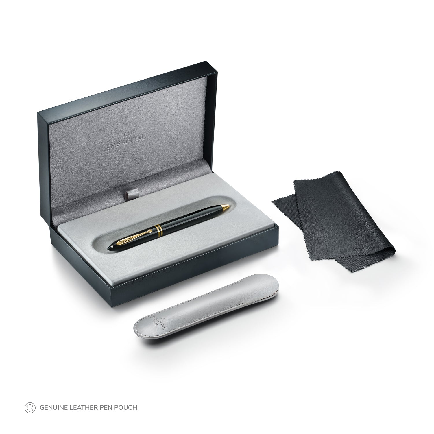 Sheaffer Balance III E893 Glossy Black and Gold Trims Ballpoint