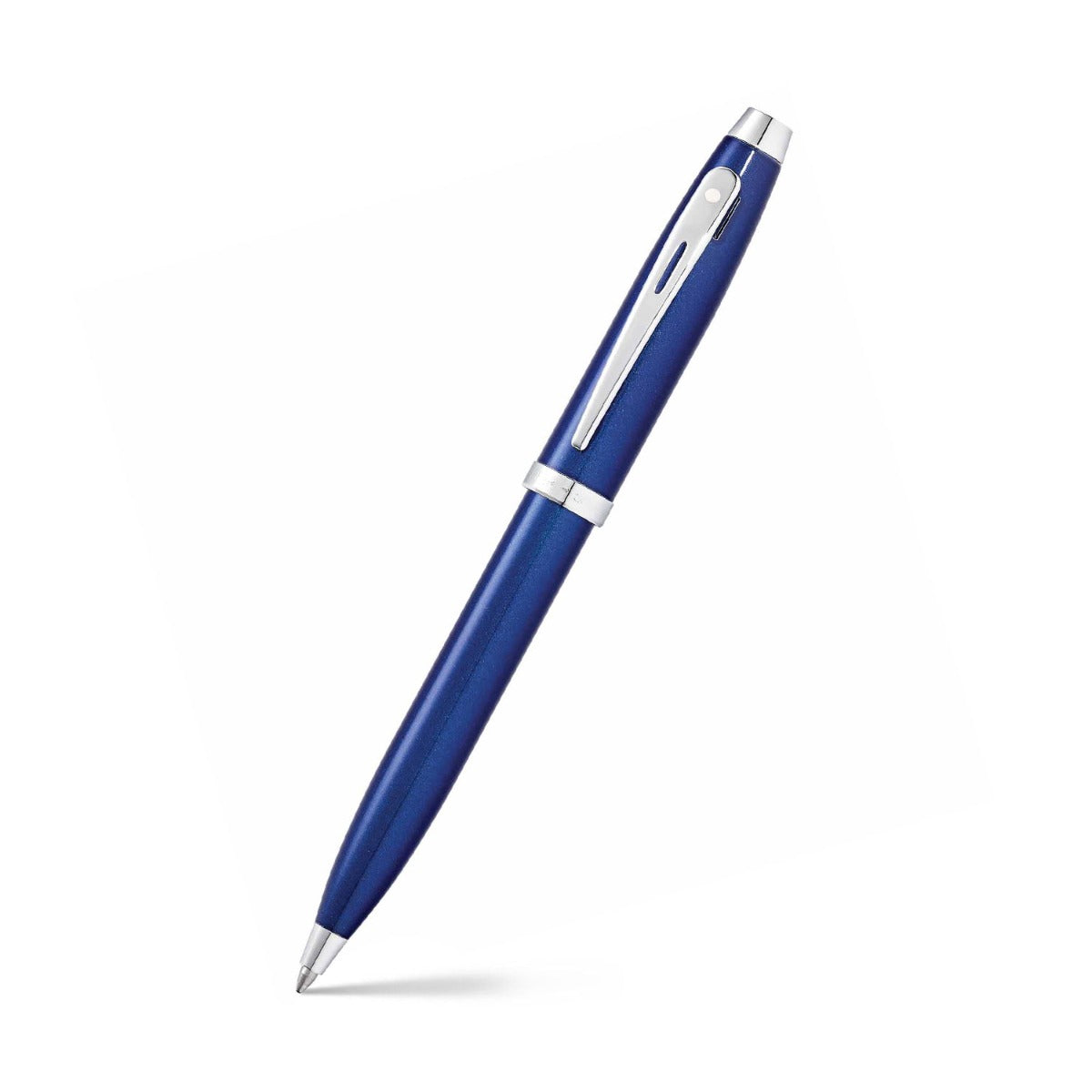 Sheaffer 100 Glossy Blue with Chrome Trims Ballpoint Pen