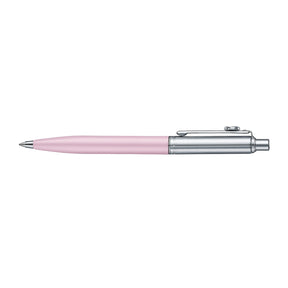 Sheaffer Gift Set ft. Emily in Paris Sentinel 321 Pink Matte Finish Ballpoint Pen with Chrome Trims and Full-Grain Leather Credit Card Holder