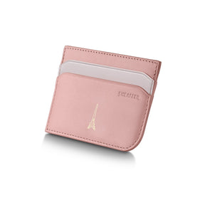 Sheaffer Gift Set ft - Emily in Paris Prelude Mini 9810 Pastel Pink Ballpoint Pen with Swarovski Crystal and Full-Grain Leather Credit Card Holder