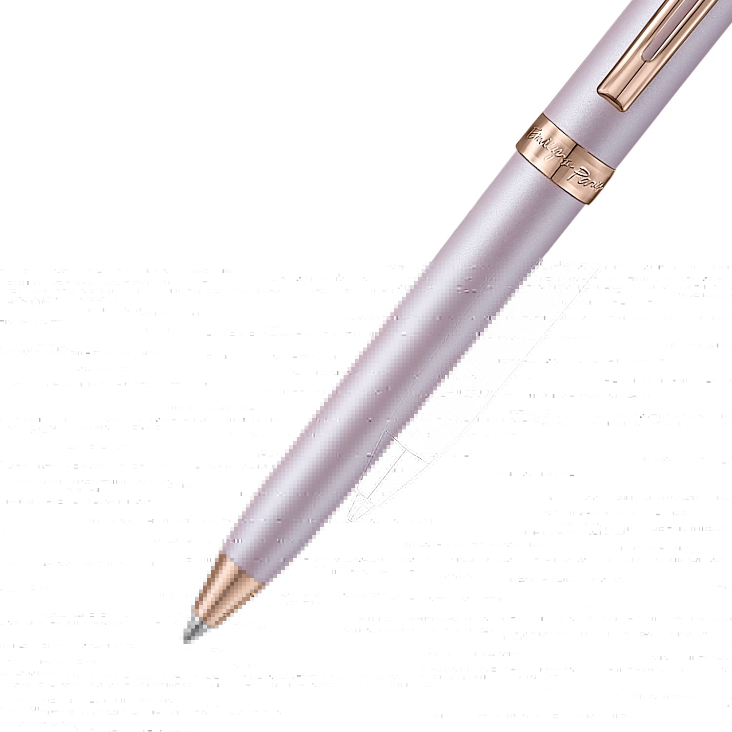 Sheaffer Gift Set ft - Emily in Paris Prelude Mini 9810 Pastel Pink Ballpoint Pen with Swarovski Crystal and Full-Grain Leather Credit Card Holder