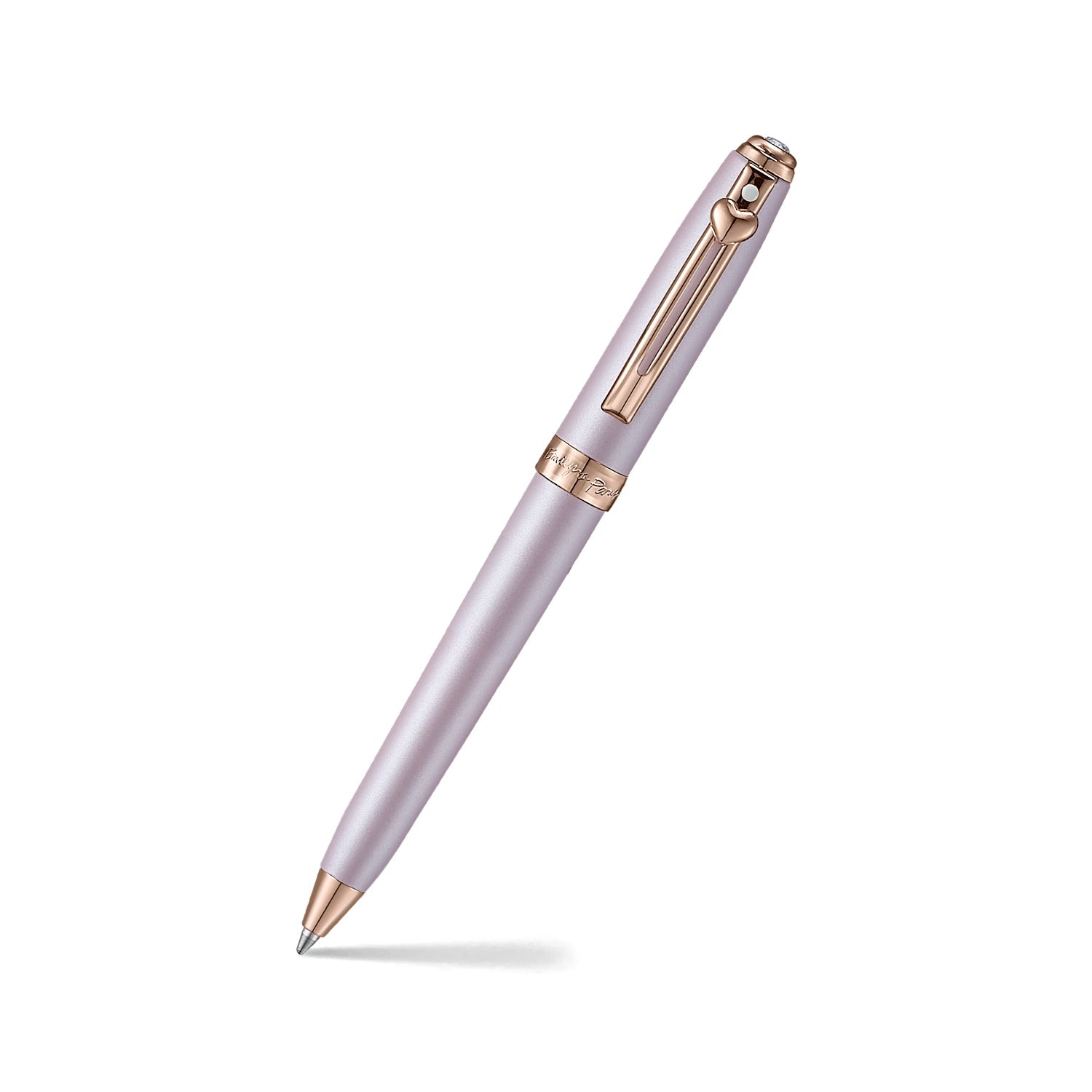 Sheaffer Gift Set ft - Emily in Paris Prelude Mini 9810 Pastel Pink Ballpoint Pen with Swarovski Crystal and Hardbound Small Notebook