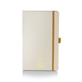 Sheaffer Emily in Paris Medium Notebook 90 GSM Ink Friendly Paper with Embossed Eiffel Tower - Beige
