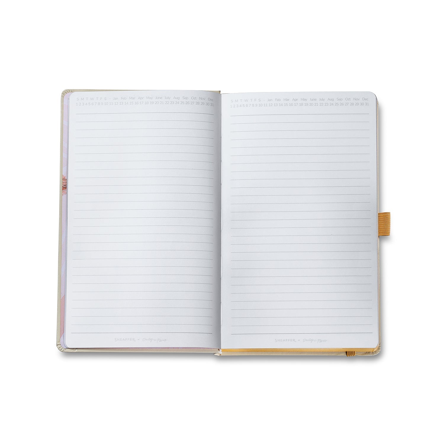 Sheaffer Emily in Paris Medium Notebook 90 GSM Ink Friendly Paper with Embossed Eiffel Tower - Beige