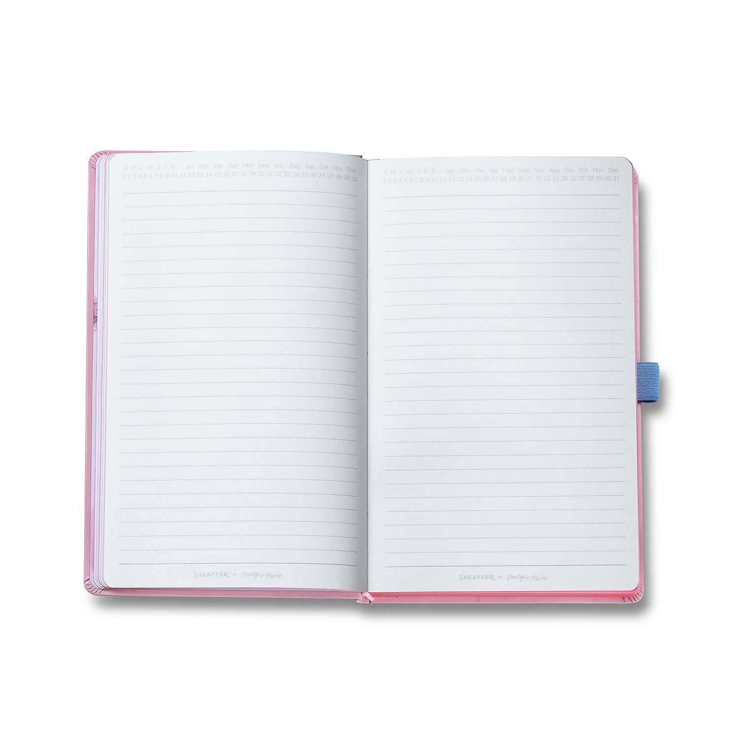 Sheaffer Emily in Paris Medium Notebook 90 GSM Ink Friendly Paper with Embossed Eiffel Tower - Pink