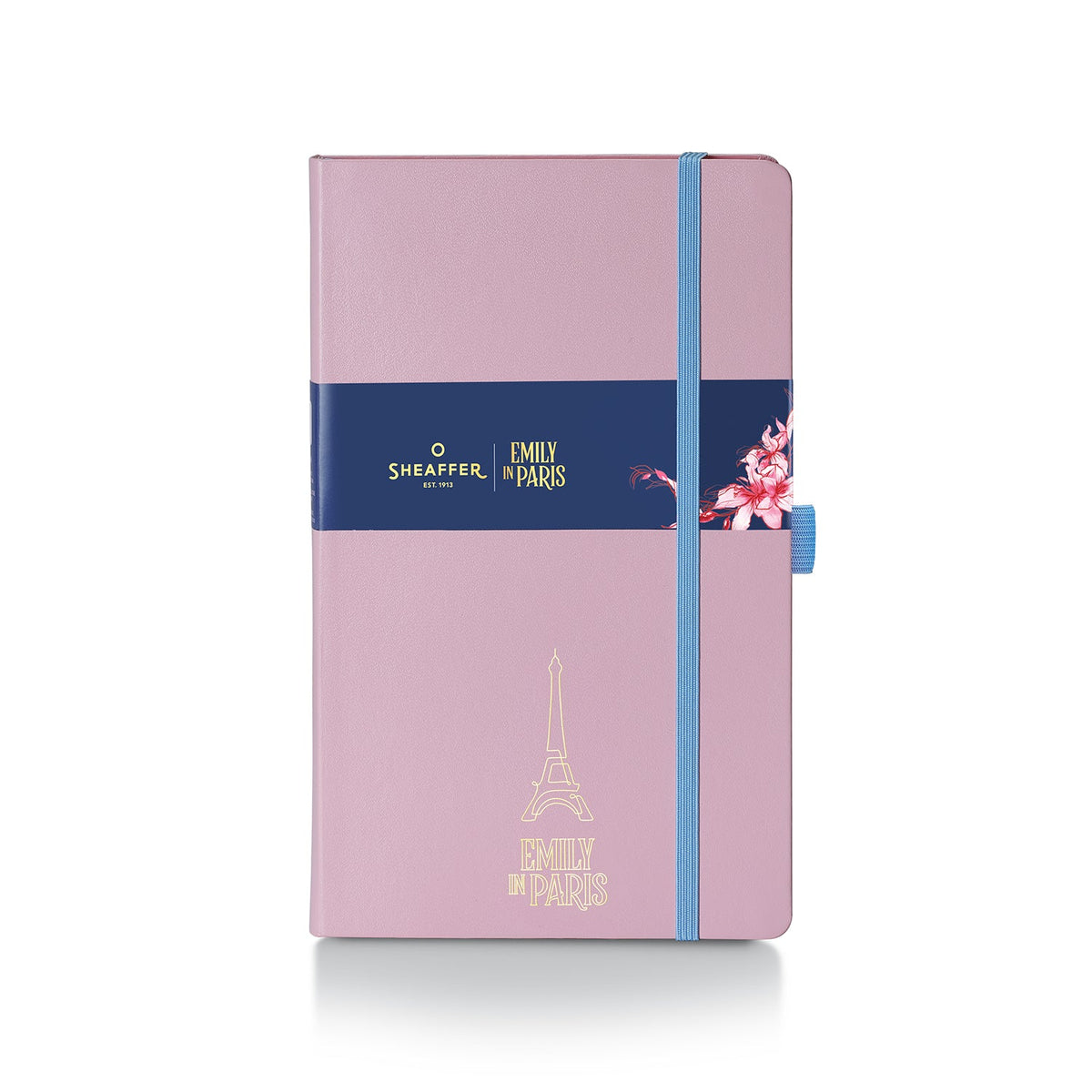 Sheaffer Emily in Paris Medium Notebook 90 GSM Ink Friendly Paper with Embossed Eiffel Tower - Pink