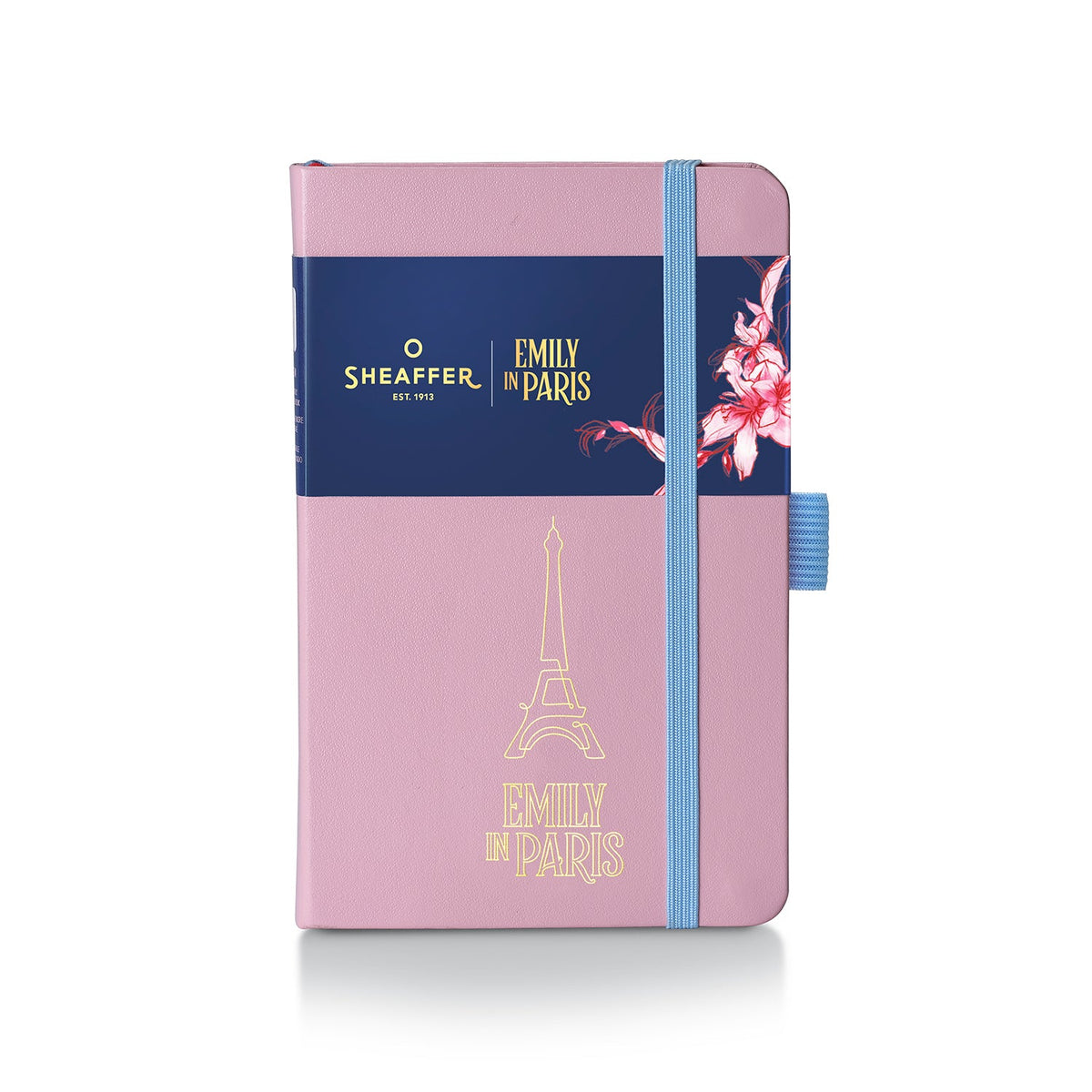 Sheaffer Emily in Paris Small Notebook 90 GSM Ink Friendly Paper with Embossed Eiffel Tower - Pink