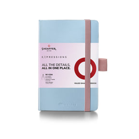 Sheaffer Gift Set ft. Expressions 100 9376 Blue and Pink Pearlised Gradient Ballpoint Pen with Chrome-plated Trims and Small Notebook