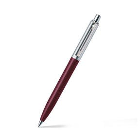 Sheaffer Sentinel Burgandy and Chrome Ballpoint Pen With Chrome Trims