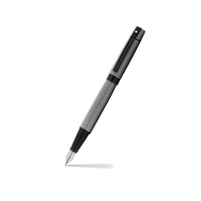 Sheaffer 300 Matte Gray Fountain Pen With Black Trims - Medium