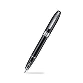 Sheaffer Legacy 9064 Glossy Black Inlaid Nib Fountain Pen (Medium) with Chrome-Plated Trims