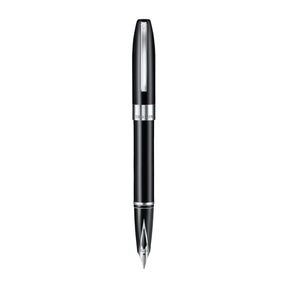 Sheaffer Legacy 9064 Glossy Black Inlaid Nib Fountain Pen (Medium) with Chrome-Plated Trims