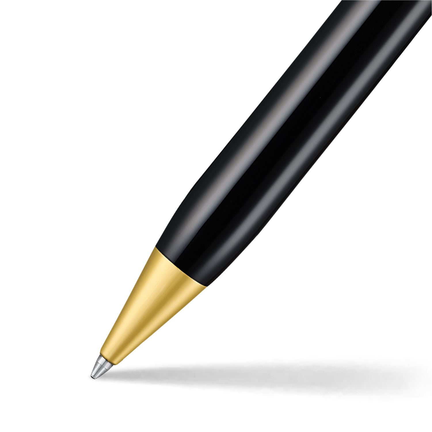 Sheaffer Legacy 9065 Glossy Black & Chrome Bi-Color Ballpoint Pen with 14k PVD Gold-Plated Trims