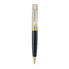 Sheaffer - 300 Engraved Matt Black Barrel And Shiny Chrome Cap,PVD Gold Trims BP